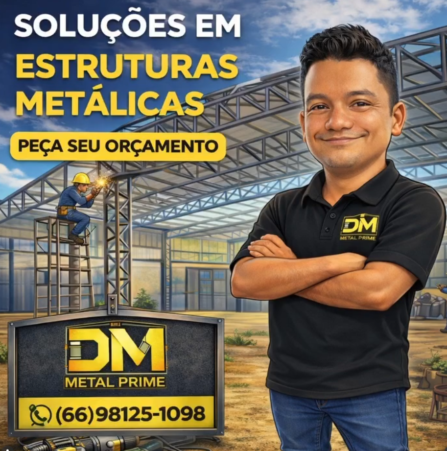 DM Metal Prime — Soluções em estruturas metálicas em Sinop-MT